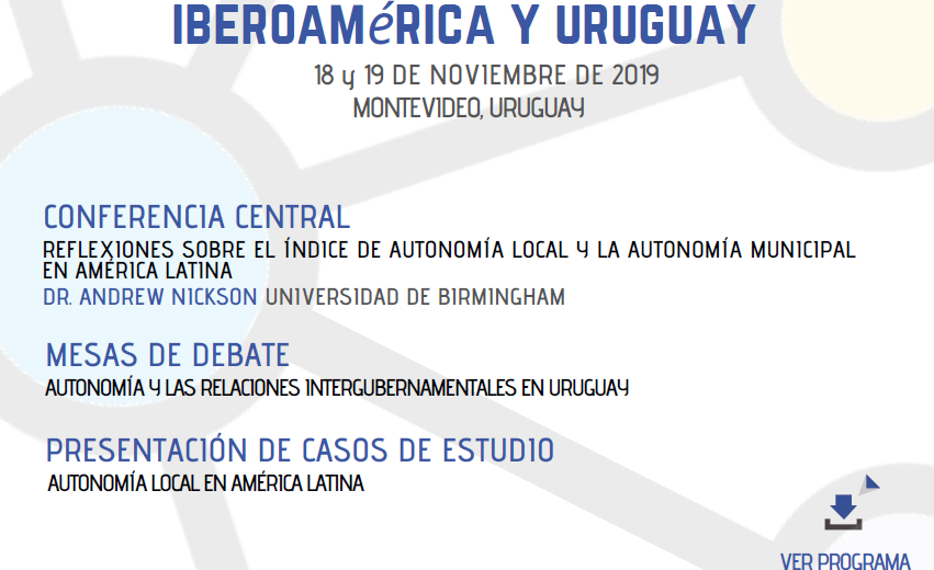 Seminario internacional “La autonomía local en Iberoamérica y Uruguay”