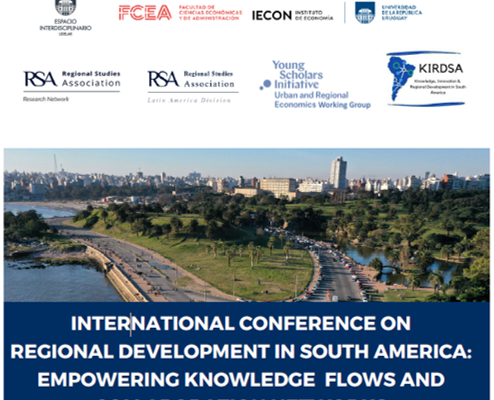Evento Internacional sobre Desarrollo Regional en América del Sur: Potenciando los flujos de conocimiento y las redes de colaboración