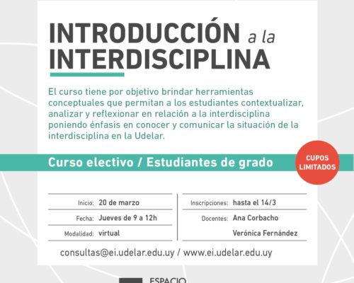 Curso Introducción a la Interdisciplina